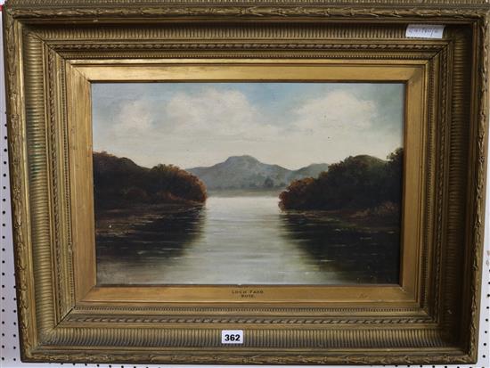 Framed Scottish oil